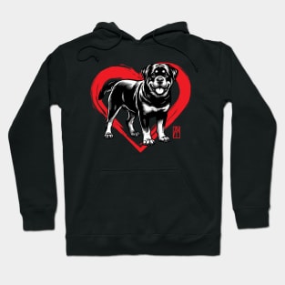 I Love My Rottweiler - I Love my dog - Intelligent dog Hoodie